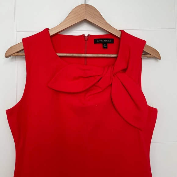 Banana Republic Orange Bow Sheath Dress - Picture 1 of 2